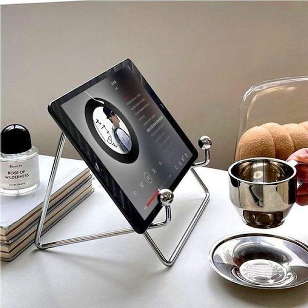 2pcs Portable Metal Flat Support Desktop Support Book Fold-n-Stow Book Stands