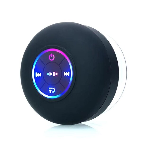 Waterproof Wireless LED Bluetooth Speaker Suction Cup Mini Speaker