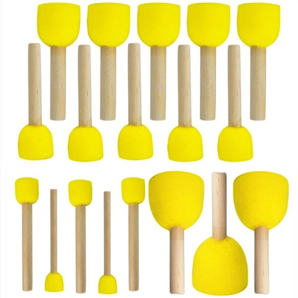 25Pcs Round Sponge Brushes for Paint Sponges Acrylic Painting Painting Tools