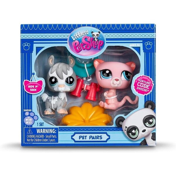 Littlest Pet Shop Pet Pairs with Virtual Code Llama #28 and Possum #32