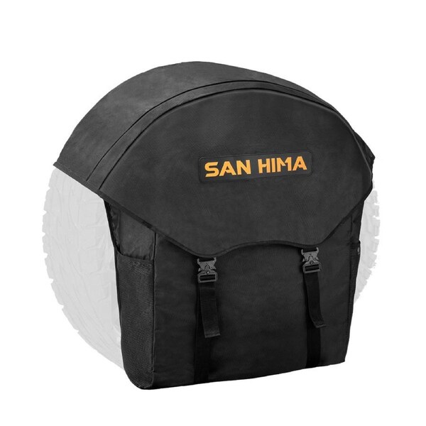 San Hima Spare Wheel Bag 70L Rubbish Bin & Accessory Storage Tote Snatch Rear