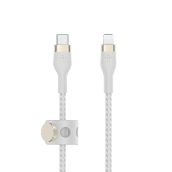 Belkin BoostCharge Pro Flex USB-C to Lightning Cable 1m - White