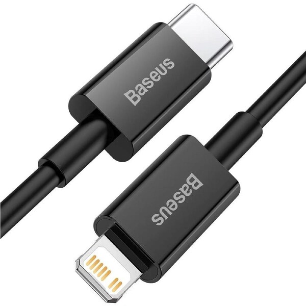 Baseus Superior Series 20W USB-C to Lightning Data Cable Cord 1Meter - Black