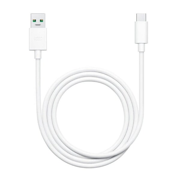 OPPO VOOC 65W 5A 6.5A Fast Cable USB-A to USB-C - White