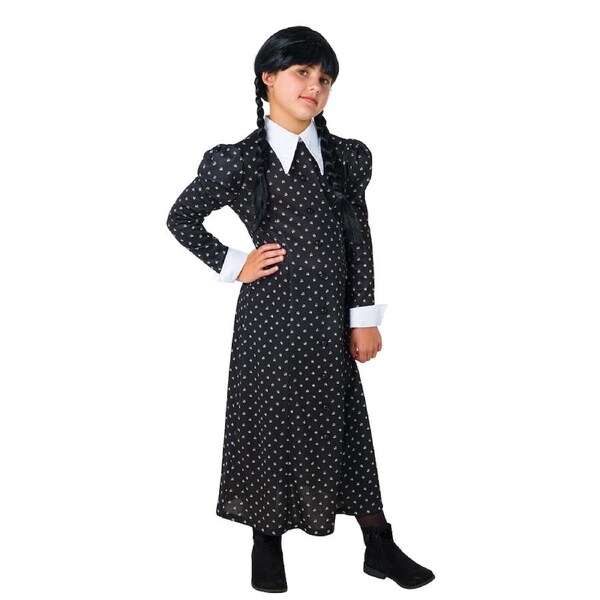 Wednesday Wednesday Deluxe Netflix Costume Dress Up Party/Halloween 5-6y