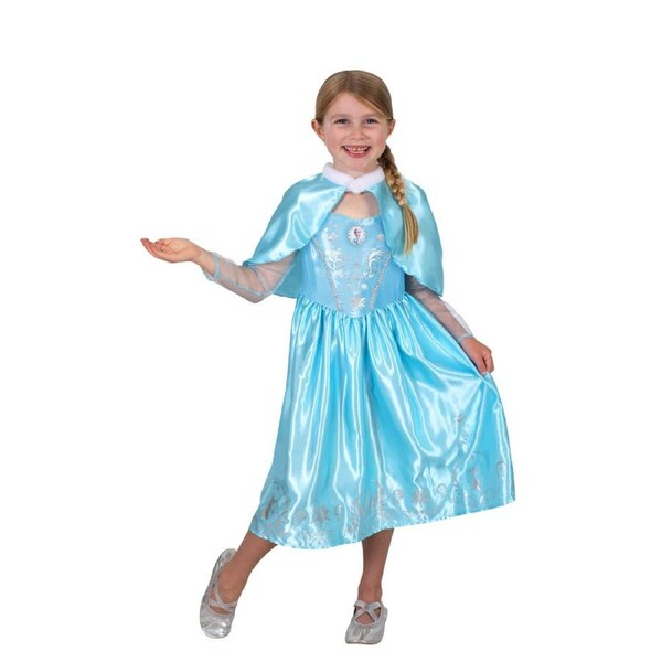 Disney Elsa Deluxe Winter Cloak Costume Dress Up Party/Halloween 3-5y