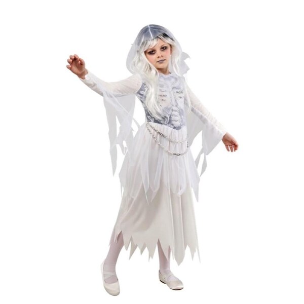 Rubies Ghostly Girl Costume Dress Up Party Cosplay/Halloween Outfit 6-8y