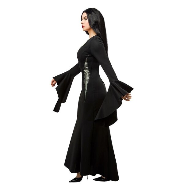 Wednesday Morticia Deluxe Adult Wednesday Costume Dress Up Party/Halloween S