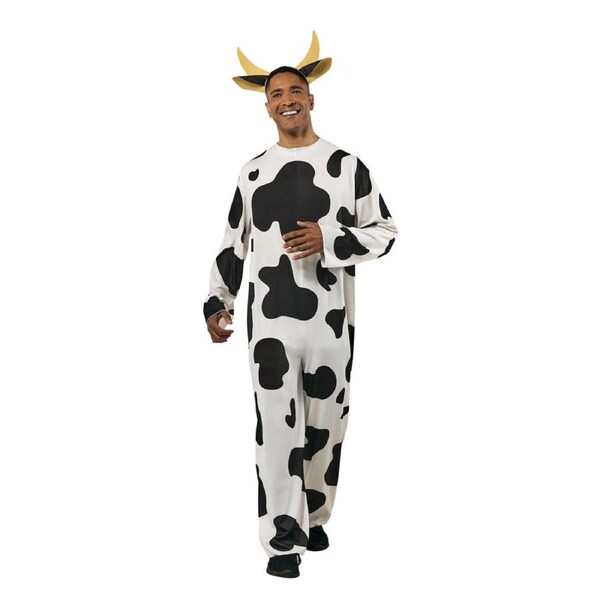 Rubies Cow Furry One Piece Costume Dress Up Party Halloween Outfit S-M