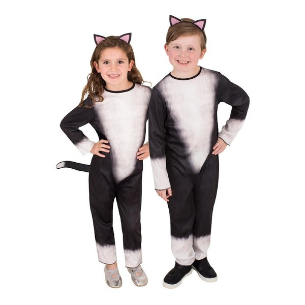 Rubies Cat Jumpsuit Costume Dress Up Cosplay Halloween Outfit 9-10y