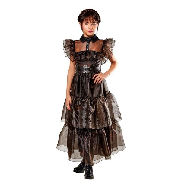 Wednesday Wednesday Rave'n Deluxe netflix Costume Dress Up Party/Halloween L