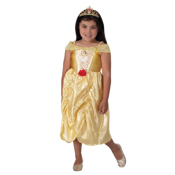 Disney Belle and Tiara Costume Dress Up Party Cosplay Outfit M
