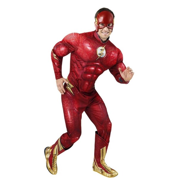 Dc Comics the Flash Deluxe Costume Dress Party Cosplay/Halloween Outfit L
