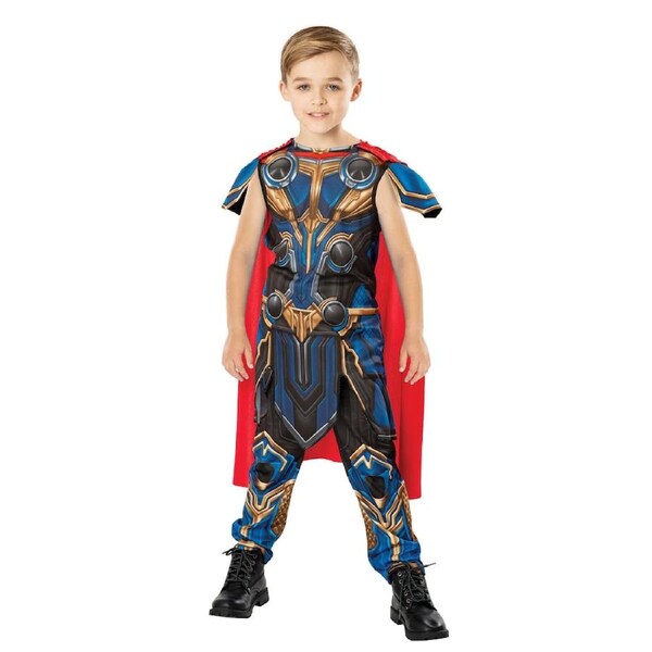 Marvel Thor Classic Love & Thunder Costume Dress Up Party/Halloween 9-10y