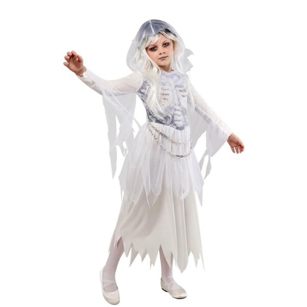 Rubies Ghostly Girl Costume Dress Up Party Cosplay Outfit 7-8y
