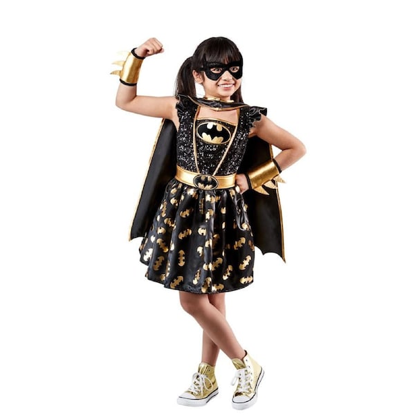 Dc Comics Batgirl Premium Costume Dress Up Party Cosplay/Halloween Outfit 7-8y