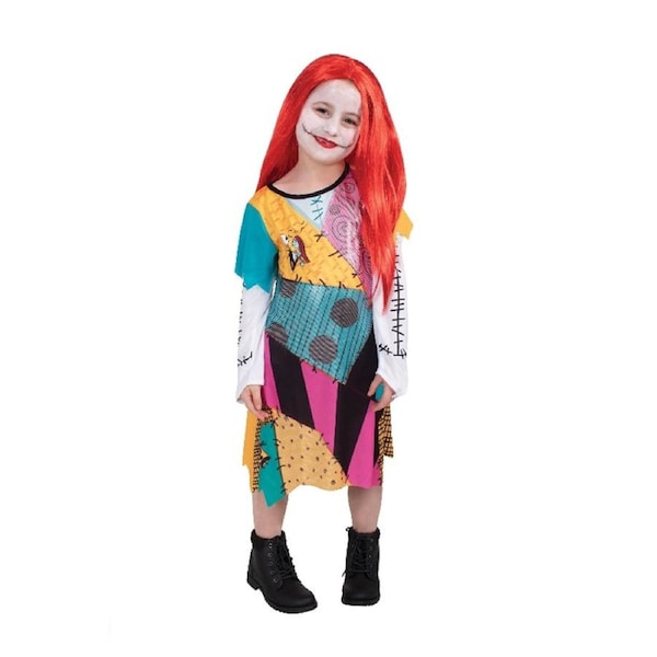 The Nightmare Before Christmas Sally Finkelstein Costume Dress Up/Halloween 6-8y