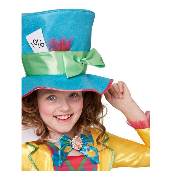 Rubies Mad Hatter Girls Deluxe Costume Dress Up Cosplay Halloween Outfit 9-10y
