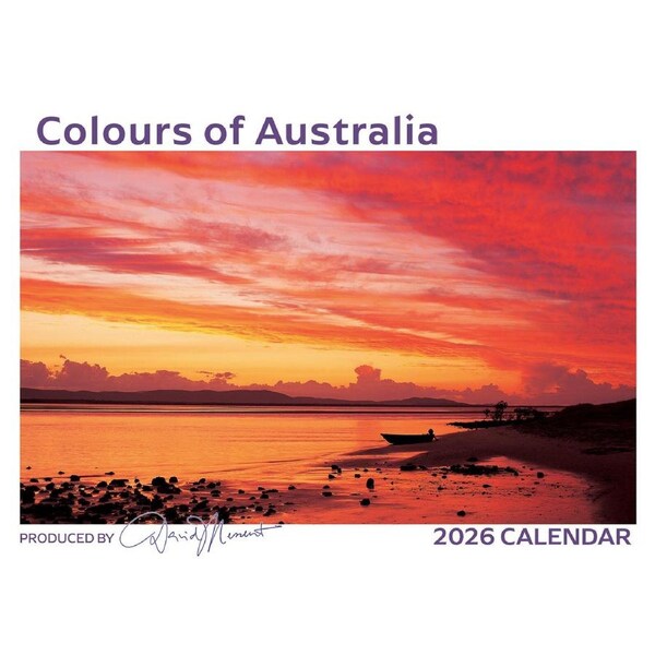 2026 Calendar David Messent Colours of Australia Horizontal Wall COLC