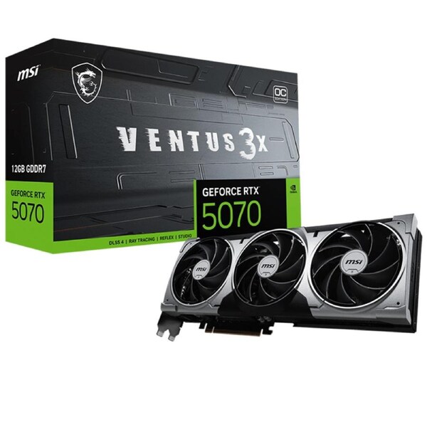 MSI GeForce RTX 5070 VENTUS 3X OC 12G Graphics Card (GeForce RTX 5070 12G VENTUS 3X OC)