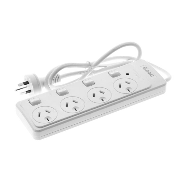 Moki Powerboard - 4 Socket with Individual Switches