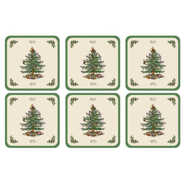 Pimpernel Christmas Tree - Coasters - (Set of 6)