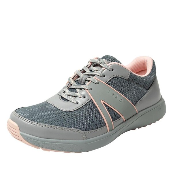 Alegria Womens Qarma 2 Walking Shoes Sneakers Runners - Soft Grey EU 39