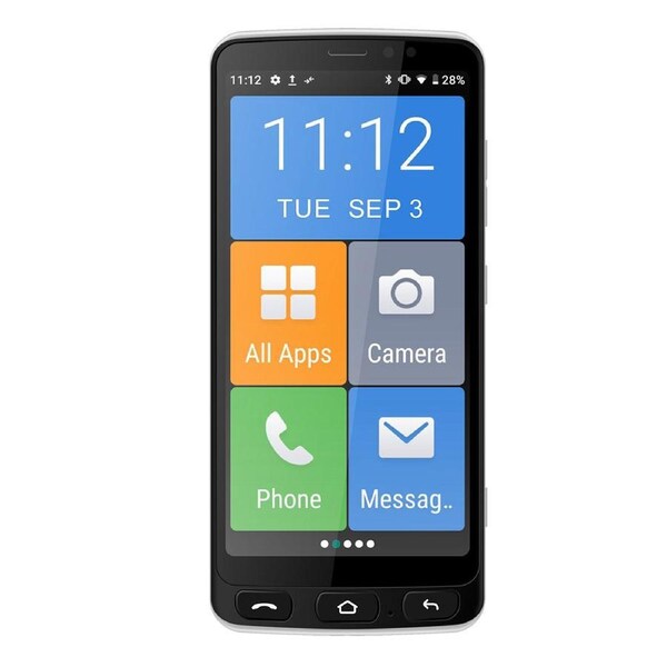 IQU SmartEasy Q50 Smart phone ( 5.5'', 16GB/2GB, SOS button) - Black Black