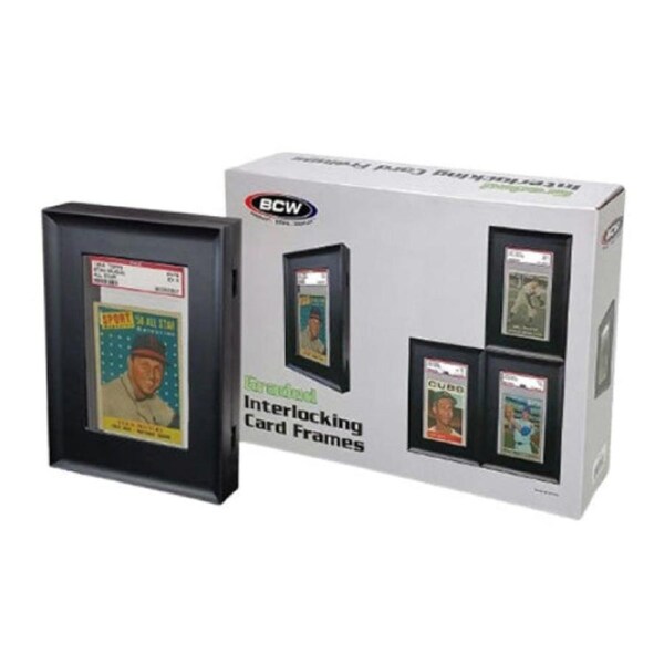 BCW Interlocking Graded Card Frames Black (4 Frames Per Pack)