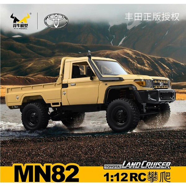 MN Model Scale 1/12 Toyota LC79 4WD Crawler RTR (Yellow) RC Car MN82-Y