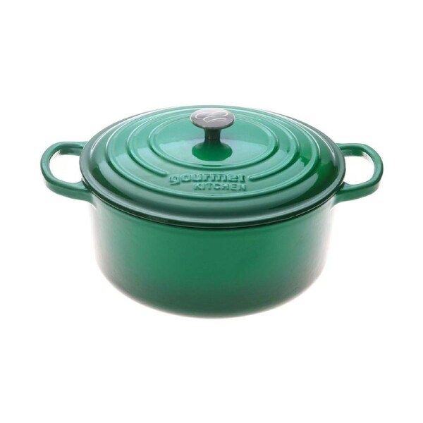 Cast Iron Casserole (Eden Green) - 24cm