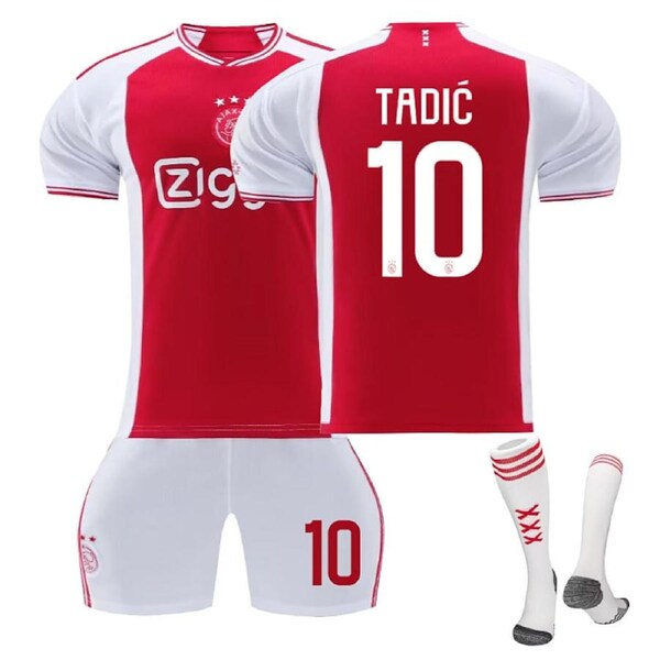 Nevenka Ajax Home Jersey TADIC #10 Soccer Jersey Kids Adult 3-Pieces Jersey Kits S