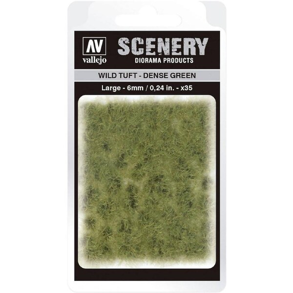 Vallejo 6mm Wild Tuft - Dense Green Diorama Accessory