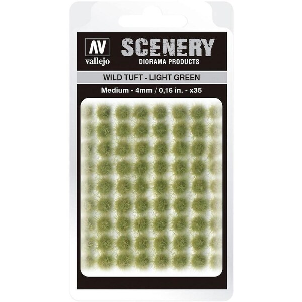 Vallejo 4mm Wild Tuft - Light Green Diorama Accessory