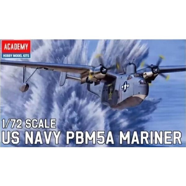 Academy Scale 1/72 USN PBM-5A Mariner Flying Boat w/Aus Decals Plastic Model Kit (12586)
