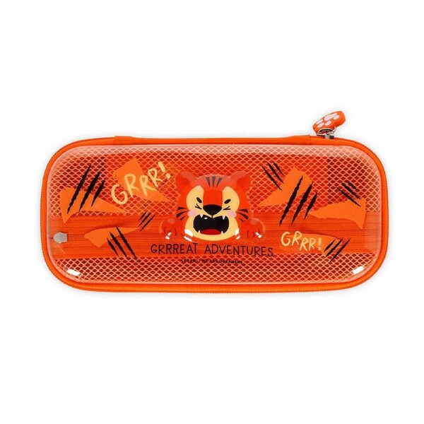 Legami Wonderwow Pencil Case Stationery Organiser 50x23cm Orange Tiger