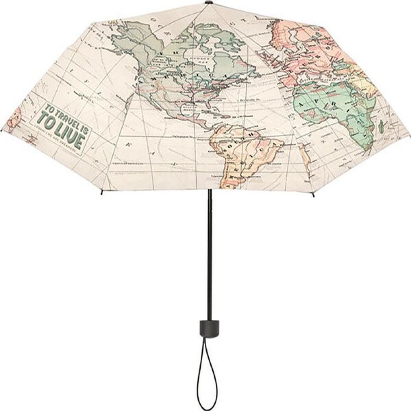 Legami Folding Umbrella Travel Windproof Rain/Sun Men/Women 100cm Brown
