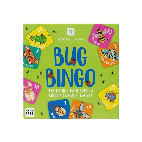 Talking Tables Bug Bingo Game Educational Fun Learning Kids/Family