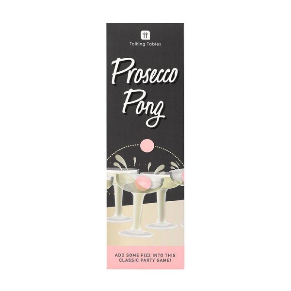 Talking Tables Prosecco Pong Game Kids/Family Interactive Play Black