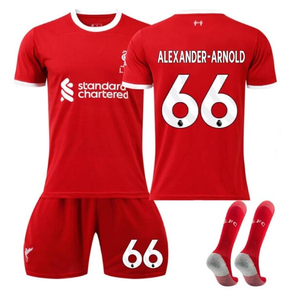 Nevenka Liverpool Home Jersey ALEXANDER-ARNOLD #66 Soccer Jersey Kids Adult 3-Pieces Jersey Kits 26
