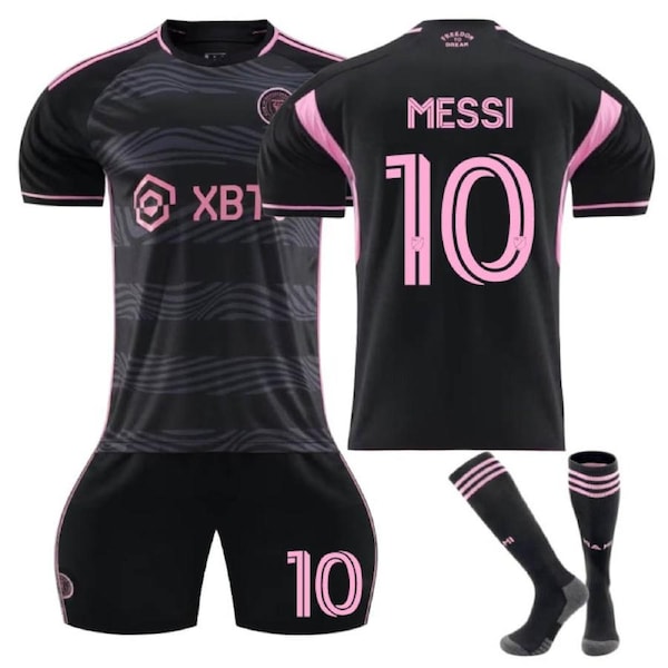 Nevenka Inter Miami CF Away Jersey MESSI #10 Soccer Jersey Kids Adult 3Pcs Jersey Kits 16
