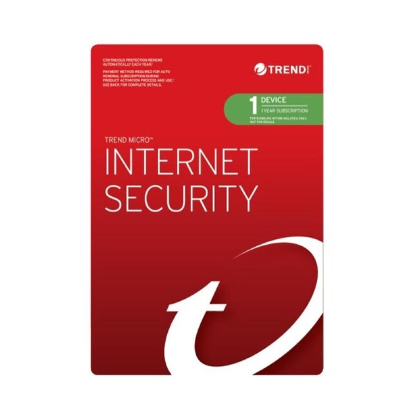 Trend Micro Internet Security (1 Device) 1 Year Add-On Auto Renew OEM