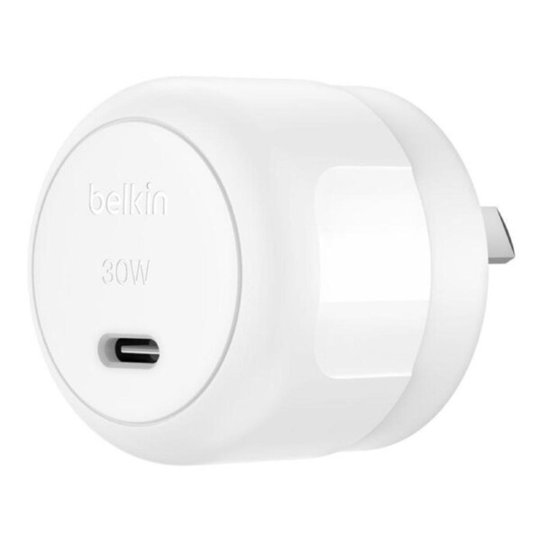 Belkin Boostcharge Compact 20W USB-C PD 3.1 Wall Charger - White (WCA009AUWH), Dynamic Power,Safe & Efficient, Compact & Travel-Ready,2 Years Warranty