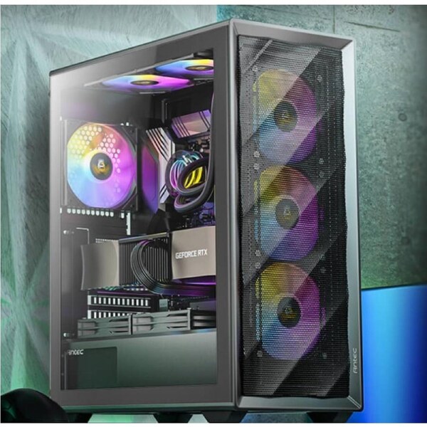 Antec AX85 ARGB ATX,mATX, 4x ARGB, 360mm Radiator Front, GPU 340mm. Mid-Tower Gaming Case