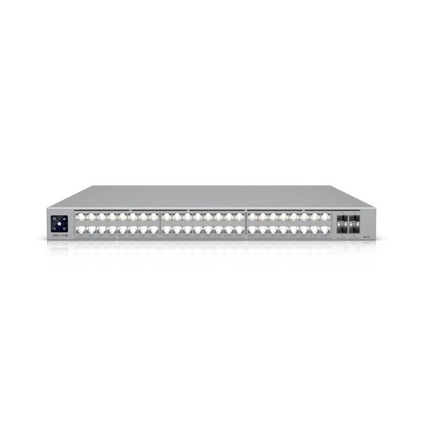 Ubiquiti Pro XG 48 PoE, Professional-grade, 48-port Layer 3 Etherlighting, PoE+++ Switch, (32) 10 GbE, (16) 2.5 GbE PoE, (4) 25G SFP28 Ports