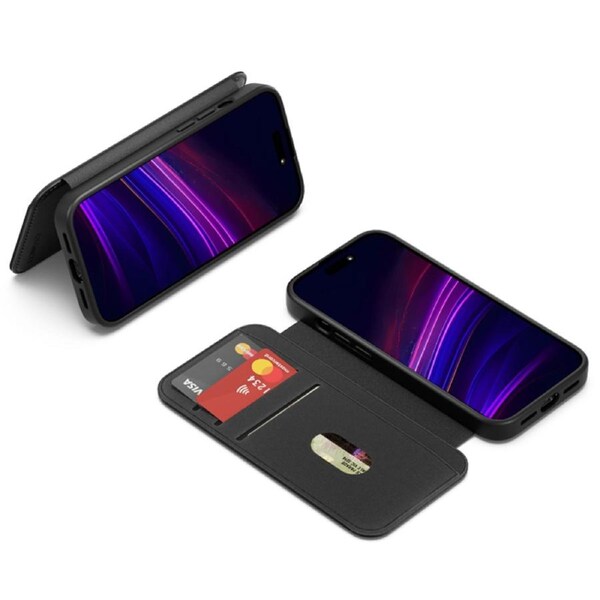 Cygnett MagWallet Apple iPhone 16 Pro Max (6.9')Case-Black(CY5023MAGWT)360 Protection,Multi-Angle,3xCard Slots,MagSafe,4FT DropProof,2 Years Warranty