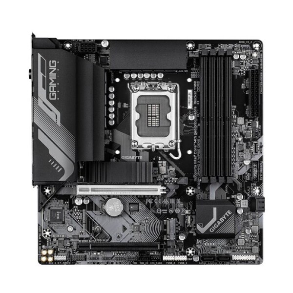 Gigabyte B760M GAMING X WIFI6E GEN5, Intel LGA 1700 m-ATX Motherboard, 4x DDR5 ~256GB, 2x PCI-E x16, 2x M.2, 4x SATA, 6x USB 3.2, 9x USB 2.0