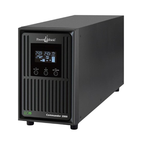PowerShield Commander 2000VA/1800W - 10Amp, Line Interactive Pure Sine Wave Tower UPS with AVR, 4 AUS sockets, 2-year warranty