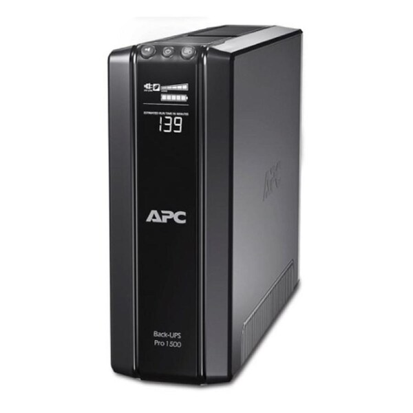 APC Back-UPS Pro 1500VA/865W Line Interactive UPS, Tower, 230V/10A Input, 10x IEC C13 Outlets, Lead Acid Battery, LCD, AVR