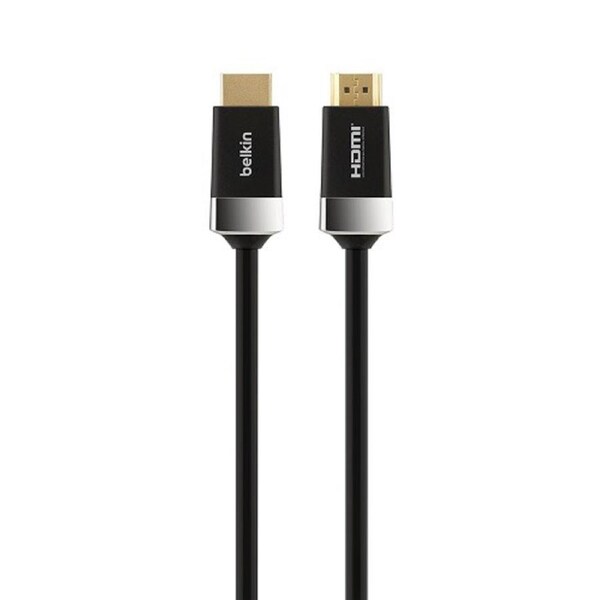 Belkin Advanced Series High Speed w/Ethernet HDMI Cable 4K/Ultra HD Compatible (1M) - Black (AV10050bt1M), 18Gbps, Perfect for 4K TVs,2 Years Warranty